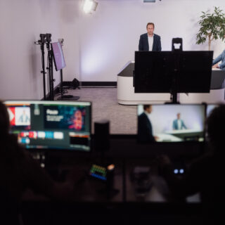 een webinar studio.